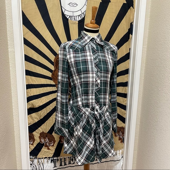 🌈 Amazing plaid European tunic dress - Picture 3 of 11
